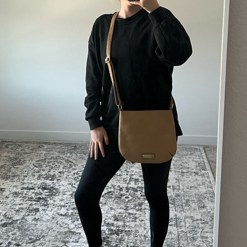 Steve Madden Tan Crossbody Saddle Bag